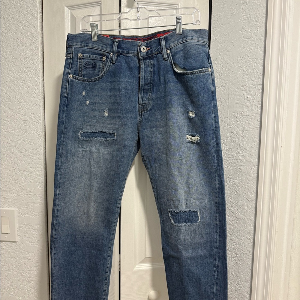 Superdry Dean 05 Oversized Taper Men's Straight Blue Jeans